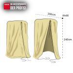 Winterschutzhaube XXL PRO 200 cm x 240 cm (H x B) mit Reißverschluss 1 Zugseil, 100g/m² – Bild 5