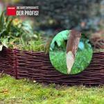 Steckzaun Weide 120 cm x 25 cm Steckzaun aus Weide 120 x 25cm – Bild 4