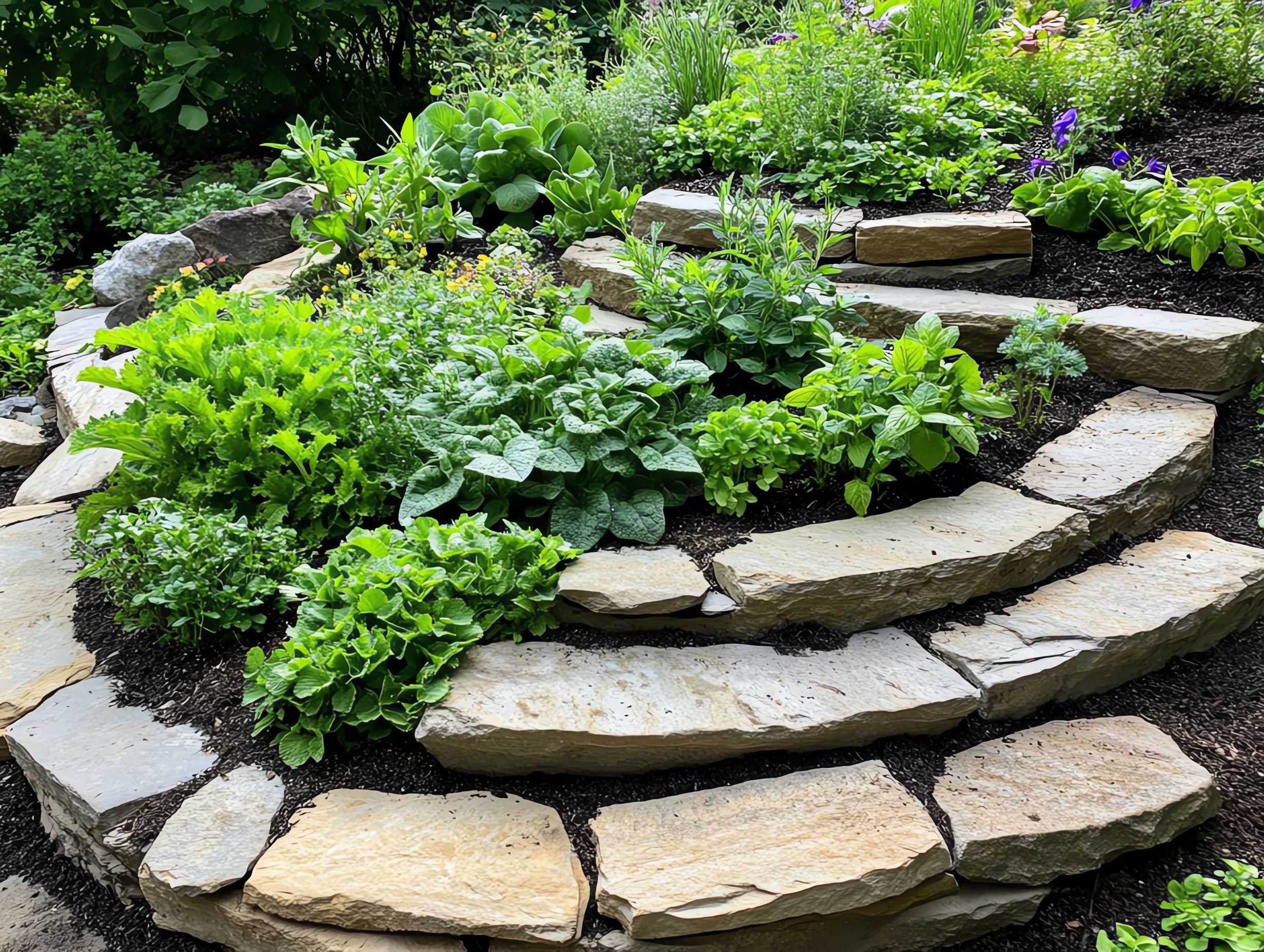 Gartenbereich / Steinbeet