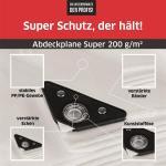 Abdeckplane Super 200g/m² Gewebeplane ca. Größe 3x5 m Farbeweiß – Bild 2