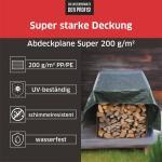Abdeckplane Super 200g/m² Gewebeplane ca. Größe 12x15 m Farbegrün – Bild 3