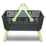 Gartenkorb Kajo stapelbar & luftdurchlässig ca. Größe 15 Liter (48 x 29 x 20 cm) Farbelimette – Bild 2