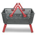 Gartenkorb Kajo stapelbar & luftdurchlässig ca. Größe 15 Liter (48 x 29 x 20 cm) Farbekirsche – Bild 2