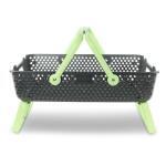 Gartenkorb Kajo stapelbar & luftdurchlässig ca. Größe 20 Liter (58 x 38 x 15 cm) Farbelimette – Bild 2