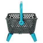 Gartenkorb Kajo stapelbar & luftdurchlässig ca. Größe 4 Liter (24 x 20 x 15 cm) Farbetürkis – Bild 2