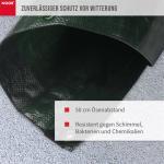 Abdeckplane Profi 140g/m² Gewebeplane ca. Größe 5x6 m Farbegrün – Bild 4