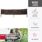 Steckzaun Weide 120 cm x 25 cm Steckzaun aus Weide 120 x 25cm – Bild 2