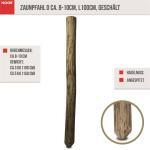 Zaunpfahl D ca. 8-10cm,  L150cm, geschält – Bild 2